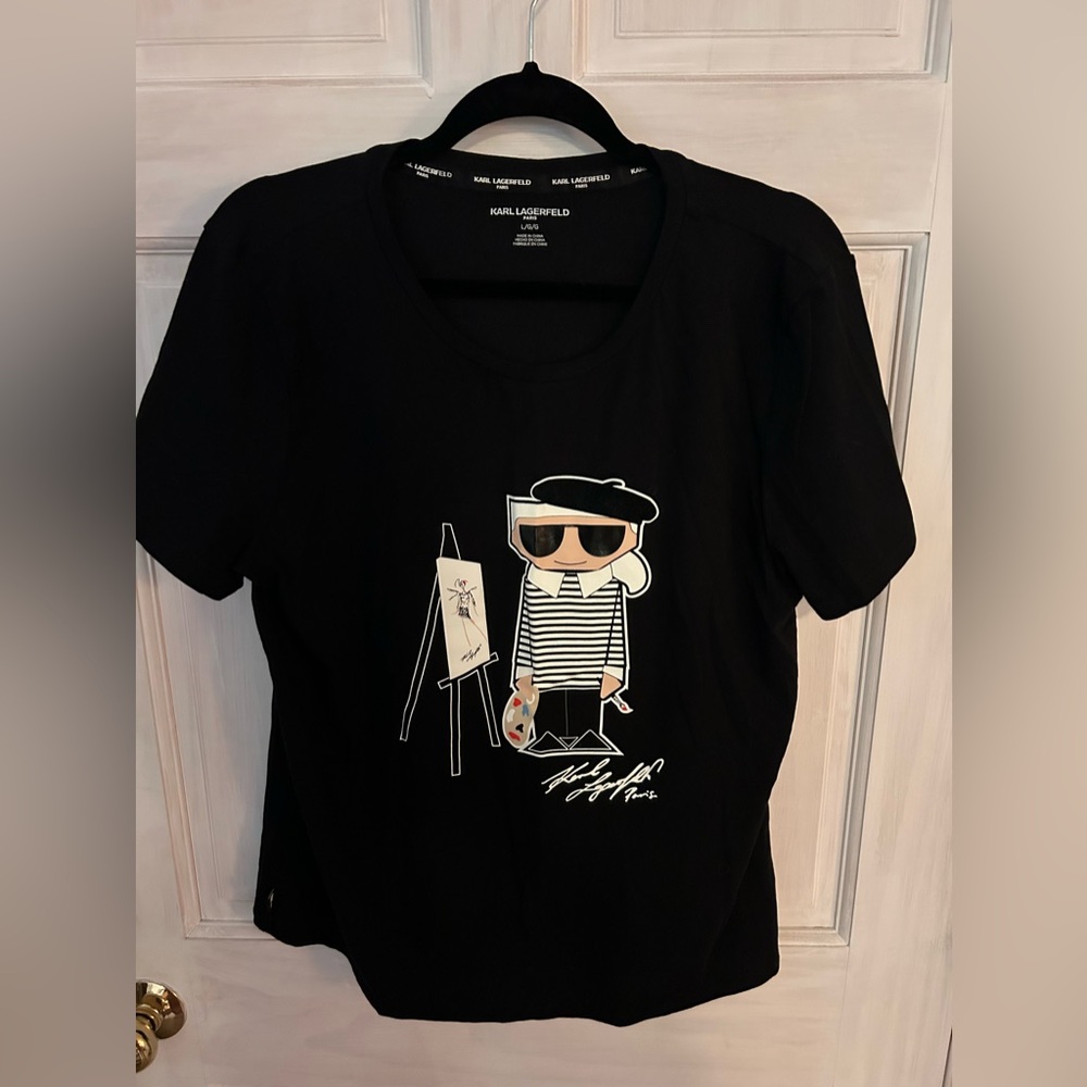 Karl Lagerfeld Paris artist brushstroke T-shirt